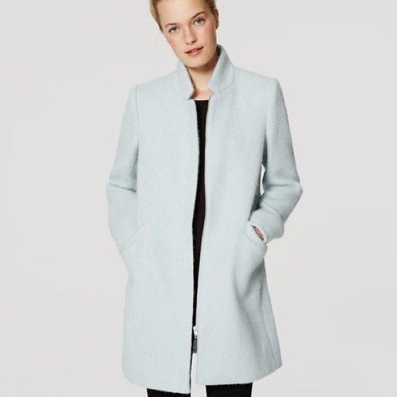 LOFT Jackets & Blazers - Loft Ann Taylor Light Blue Wool Jacket Coat XS